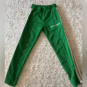 Palm Angels Mens Green Track Pants
